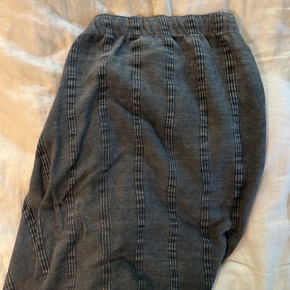 NWOT Just Bee Queen Tulum Stonewashed Skirt in Grey Size M - Picture 6 of 6